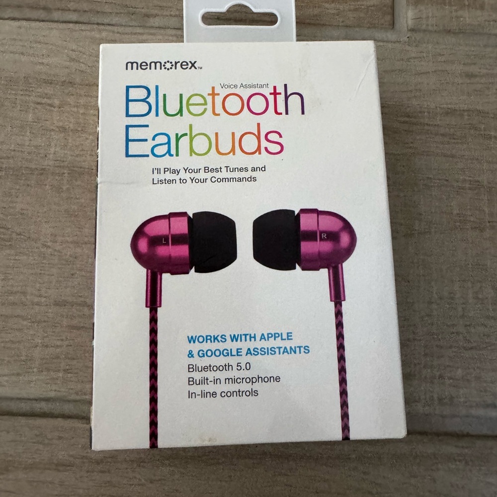 Memorex Bluetooth Earbuds | Pink | New!!